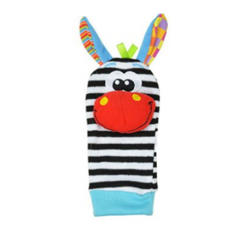 zokni zebra bébijáték